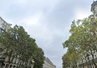 Paris - Vue aérienne  vue de carte