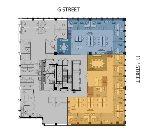 1100 G St NW, Washington, DC à louer Plan d’étage– Image 1 sur 1