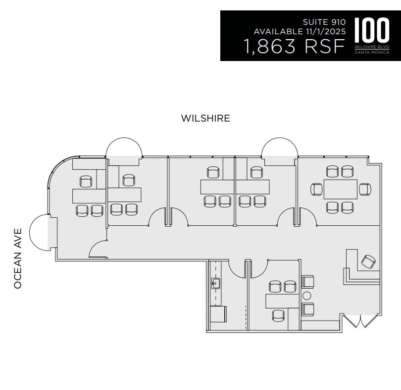 100 Wilshire Blvd, Santa Monica, CA à louer Plan d’étage– Image 1 sur 1