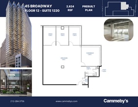45 Broadway, New York, NY à louer Plan d’étage– Image 1 sur 1