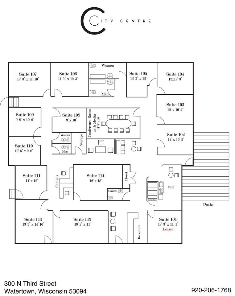 302 N 3rd St, Watertown, WI à louer Plan d’étage– Image 1 sur 1
