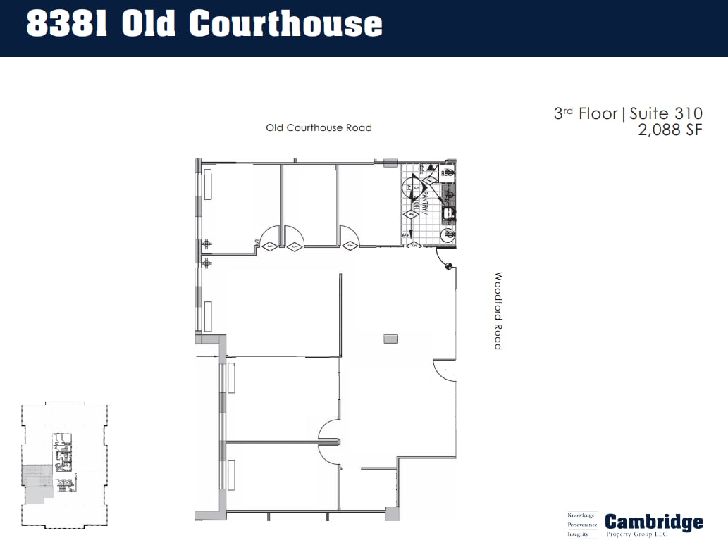 8381 Old Courthouse Rd, Vienna, VA à louer Plan d’étage– Image 1 sur 1