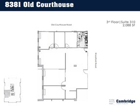 8381 Old Courthouse Rd, Vienna, VA à louer Plan d’étage– Image 1 sur 1