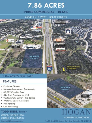 Plus de détails pour 25930 Interstate 10 W, Boerne, TX - Terrain à vendre