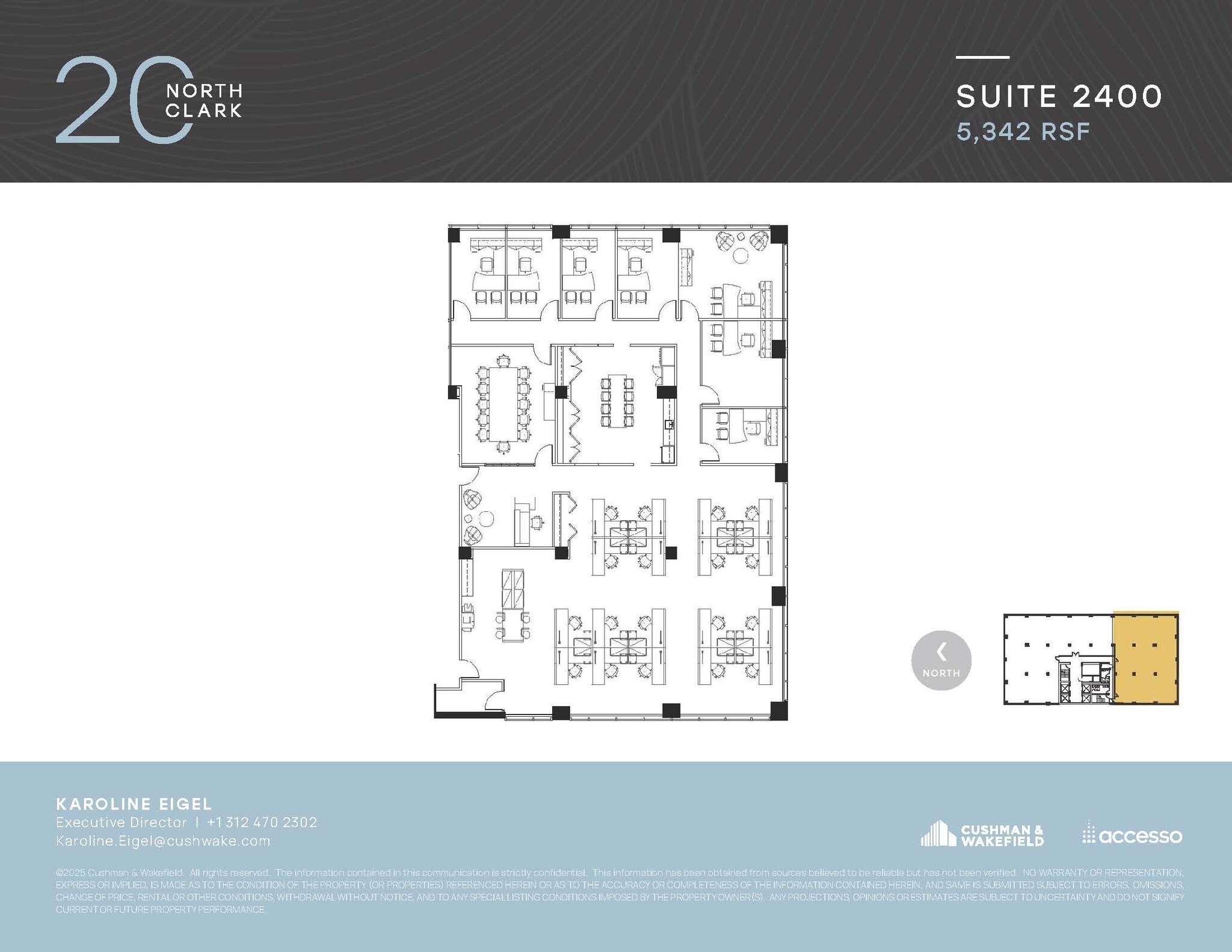 20 N Clark St, Chicago, IL à louer Plan d’étage– Image 1 sur 2