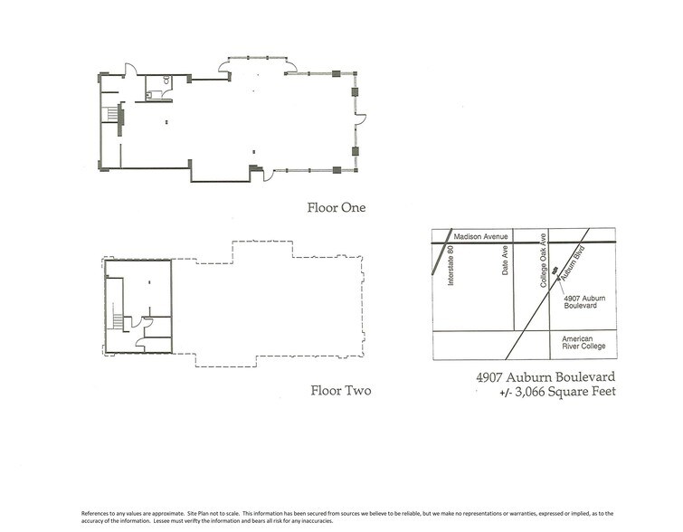 4907 Auburn Blvd, Sacramento, CA à louer - Plan d’étage – Image 3 sur 3