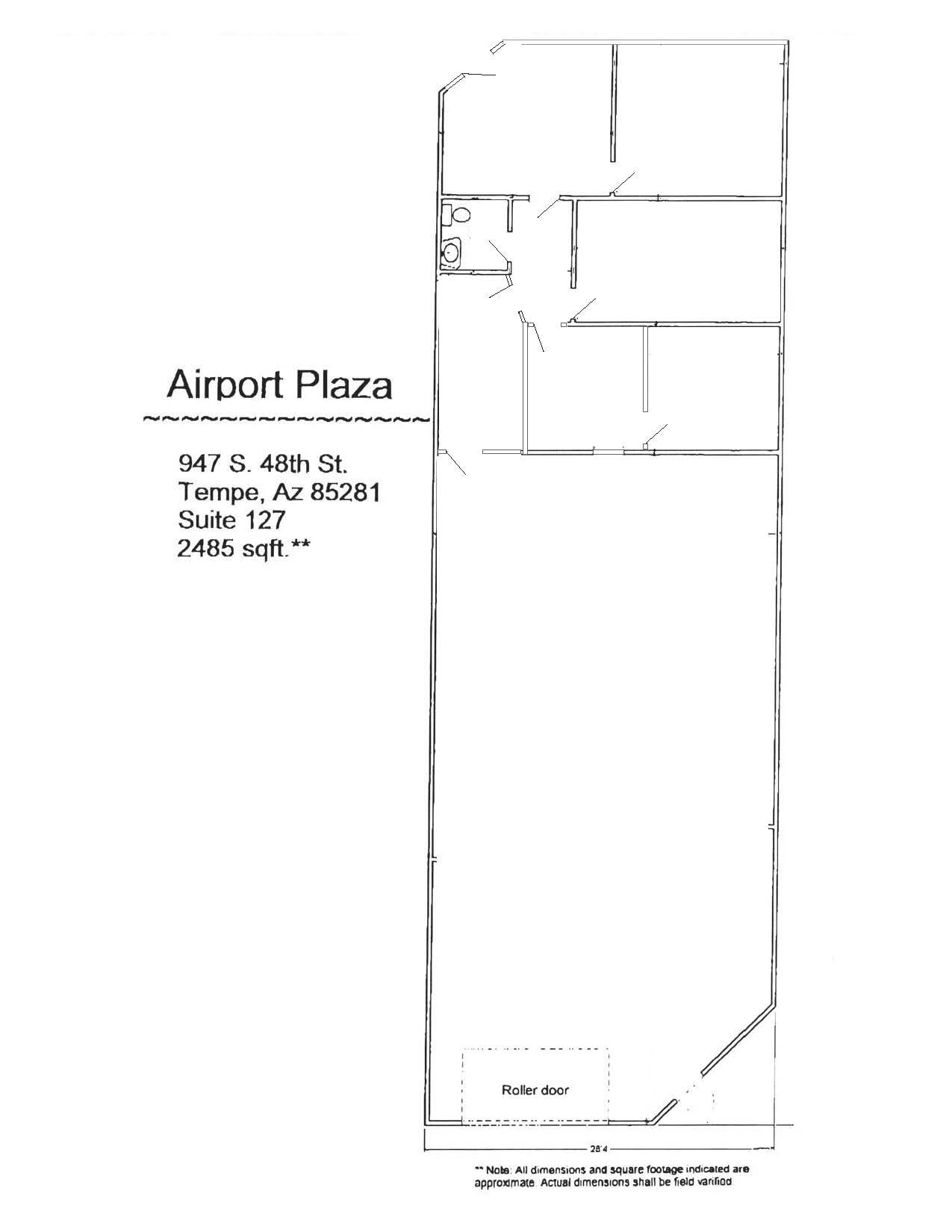 939 S 48th St, Tempe, AZ à louer Plan d’étage– Image 1 sur 4