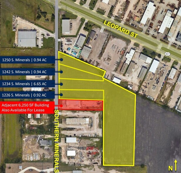 1226 - 1250 South Minerals Rd, Corpus Christi, TX à louer - Aérien – Image 2 sur 3