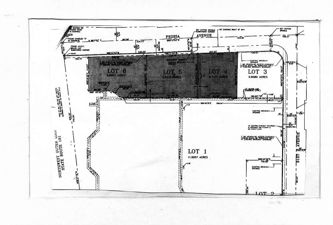 Peoria Ave, Peoria, AZ à vendre Plan cadastral– Image 1 sur 2