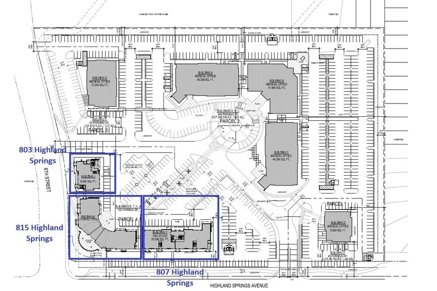803 Highland Springs Ave, Beaumont, CA à louer - Plan de site – Image 2 sur 4
