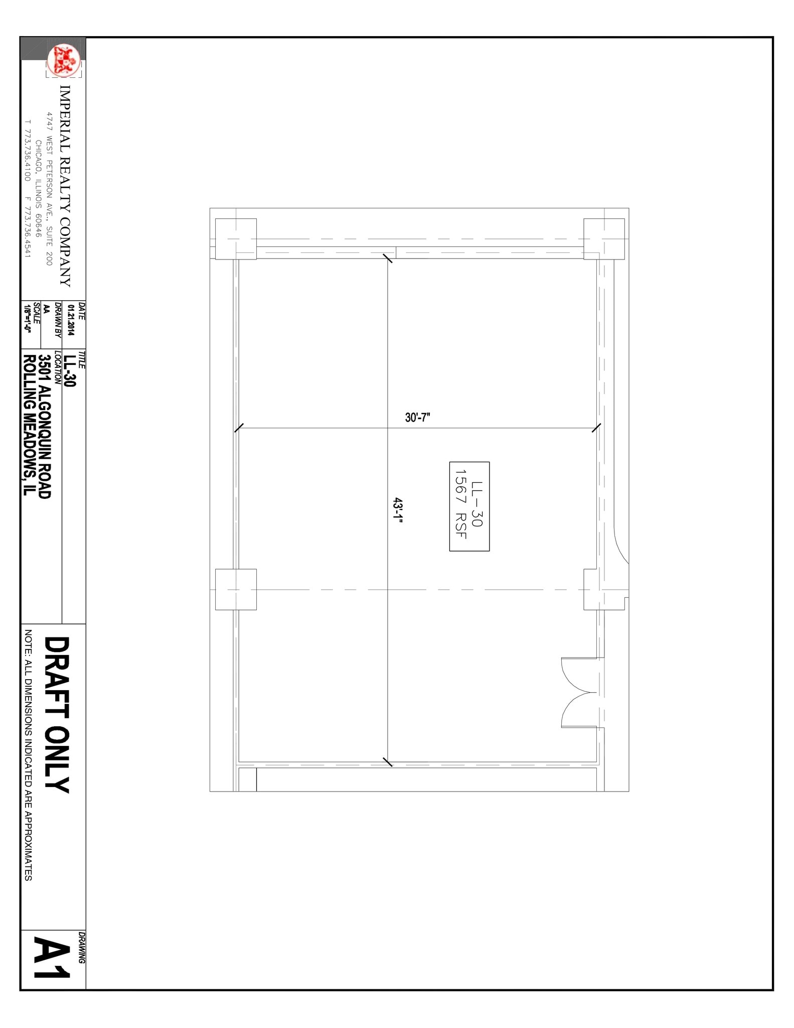 3501 Algonquin Rd, Rolling Meadows, IL à louer Plan de site– Image 1 sur 1