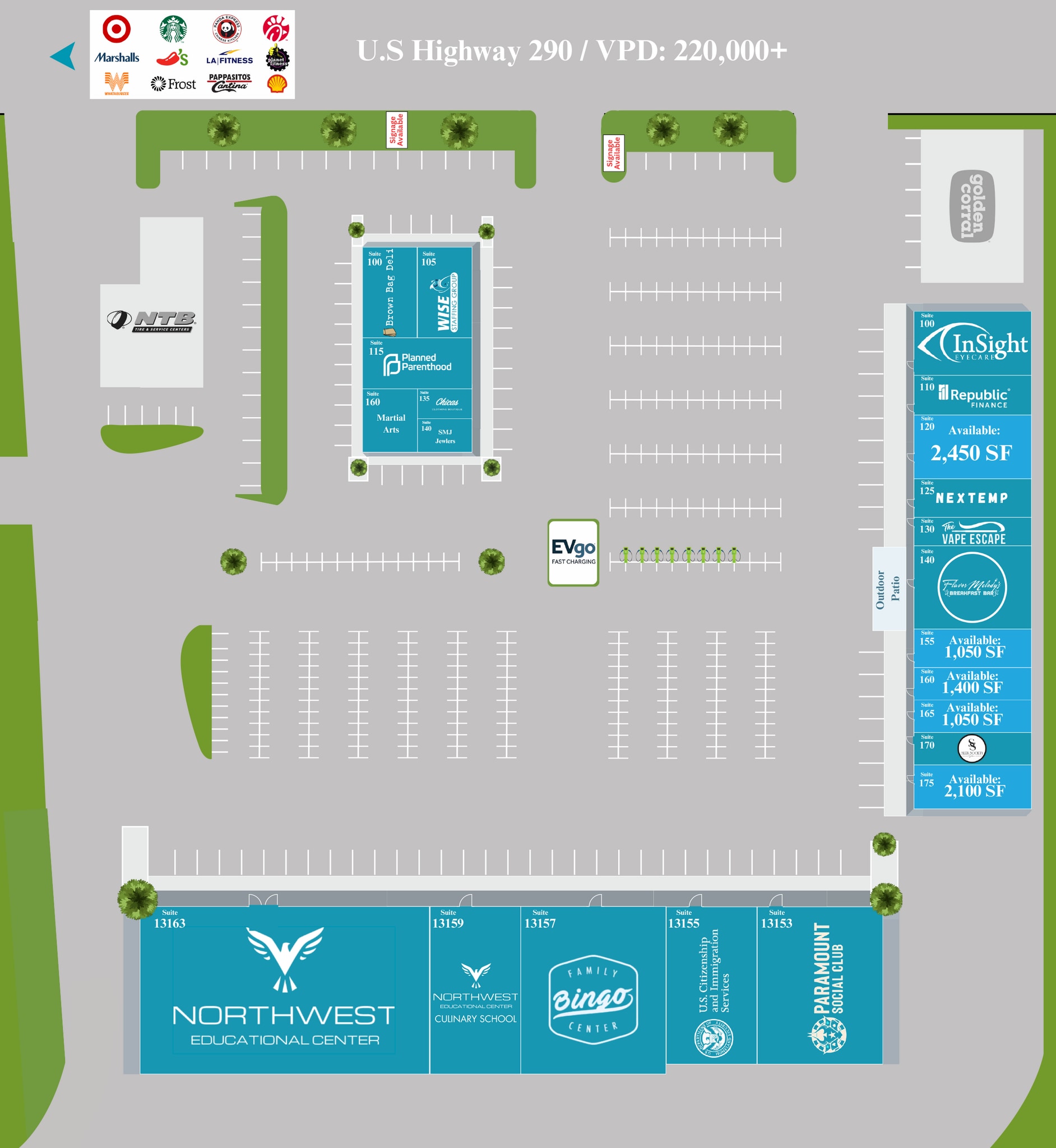 13167 Northwest Fwy, Houston, TX à louer Plan de site– Image 1 sur 1