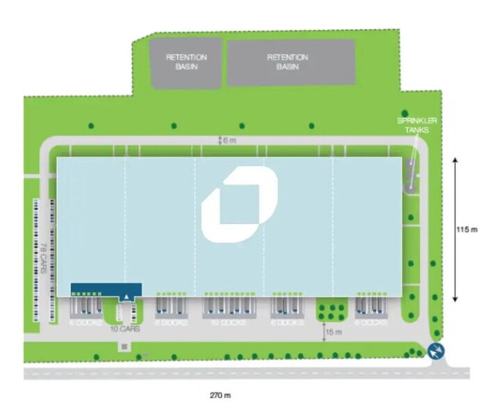 Industriel/Logistique dans Saint-Martin-de-Crau à louer - Plan de site – Image 2 sur 2