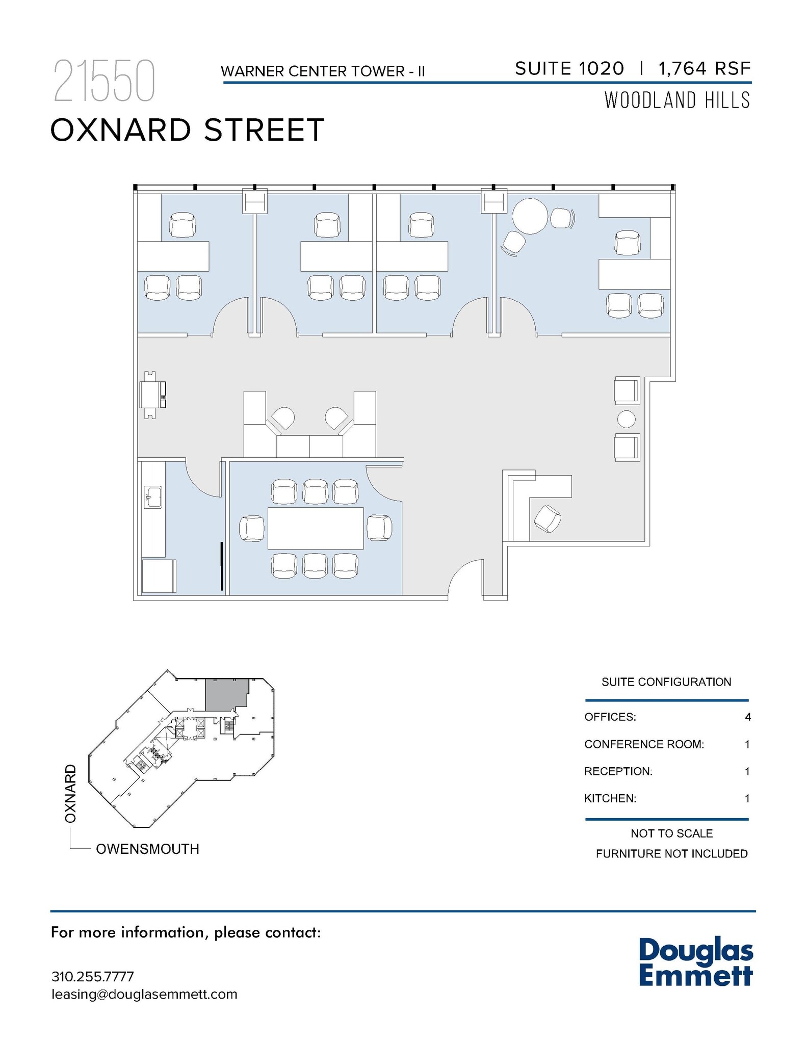 21550 Oxnard St, Woodland Hills, CA à louer Plan d’étage– Image 1 sur 1