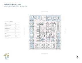 485 Lexington Ave, New York, NY à louer Plan d’étage– Image 1 sur 1