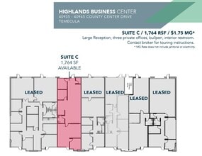 40935 County Center Dr, Temecula, CA à louer Plan d’étage– Image 1 sur 1