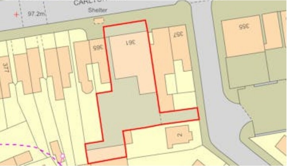 361-363 Carlton Hl, Nottingham à vendre - Plan de site – Image 2 sur 6