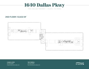 1640 Dallas Pky, Plano, TX à louer Plan d’étage– Image 2 sur 2