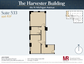 180 N Michigan Ave, Chicago, IL à louer Plan d’étage– Image 1 sur 4