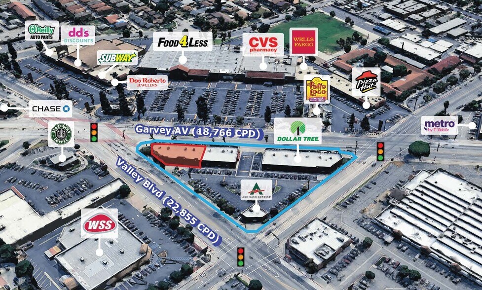 11906 Valley Blvd, El Monte, CA à louer - Photo de l’immeuble – Image 2 sur 4