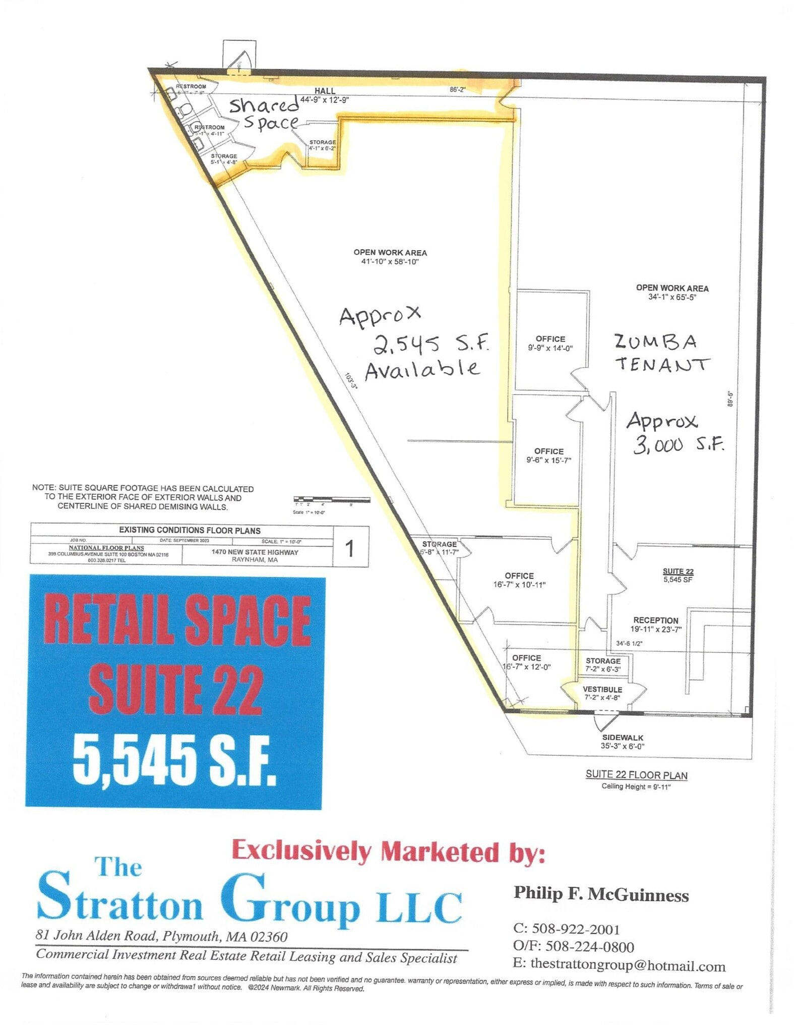 1470 Route 44, Raynham, MA à louer Plan de site– Image 1 sur 2