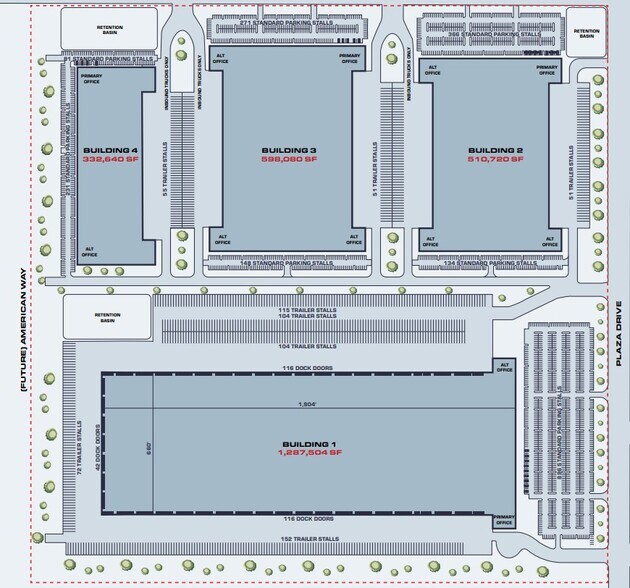 SWC Avenue Plaza Dr, Visalia, CA à louer - Plan de site – Image 2 sur 3