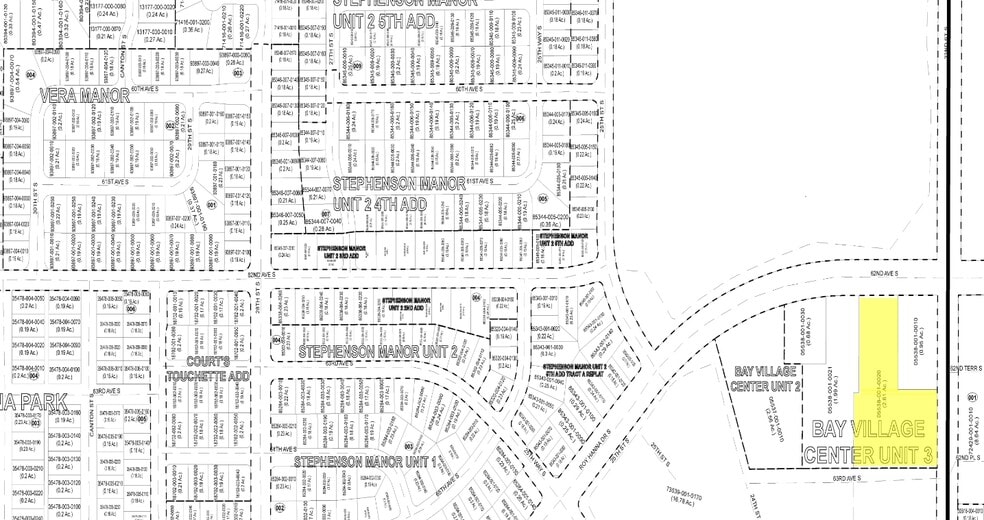 2220 S 62nd Ave, Saint Petersburg, FL à vendre - Plan cadastral – Image 2 sur 10