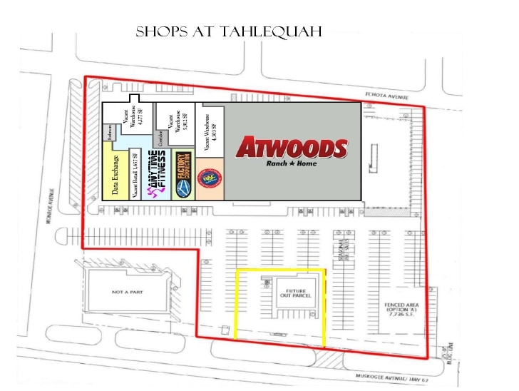 1741-1749 S Muskogee Ave, Tahlequah, OK à vendre - Plan de site – Image 2 sur 7