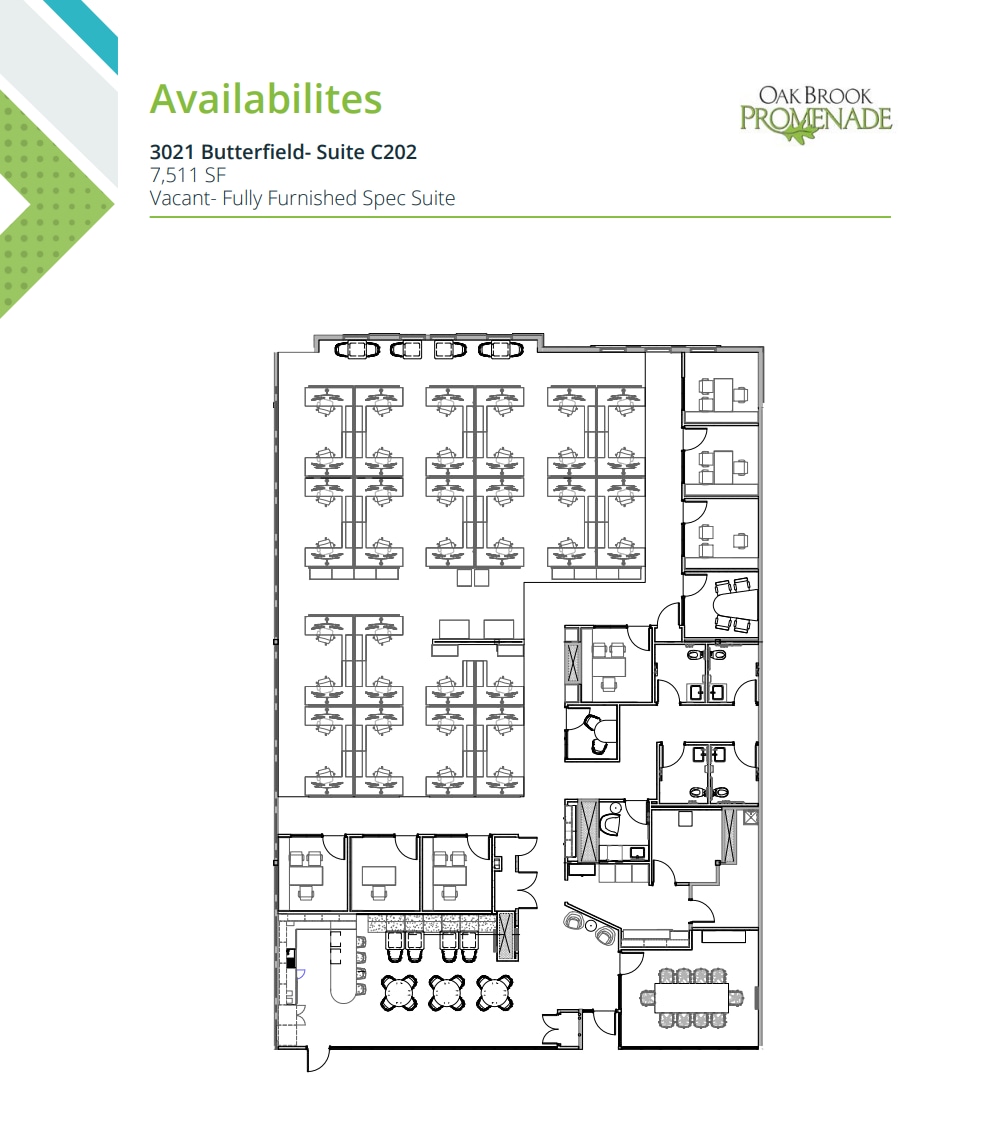 3051 Butterfield Rd, Oak Brook, IL à louer Plan d’étage– Image 1 sur 1