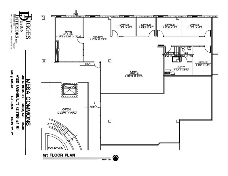 460 N Mesa Dr, Mesa, AZ à vendre Plan d’étage– Image 1 sur 1