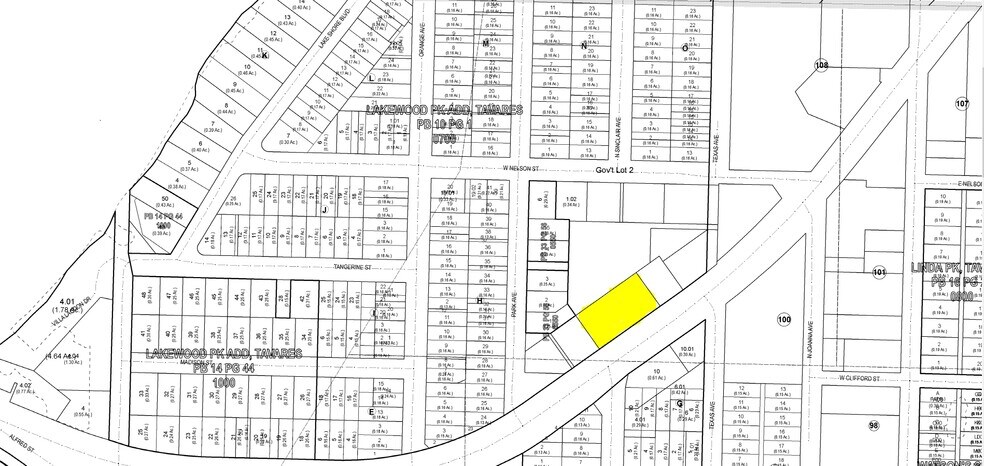 324 W Burleigh Blvd, Tavares, FL à louer - Plan cadastral – Image 3 sur 5