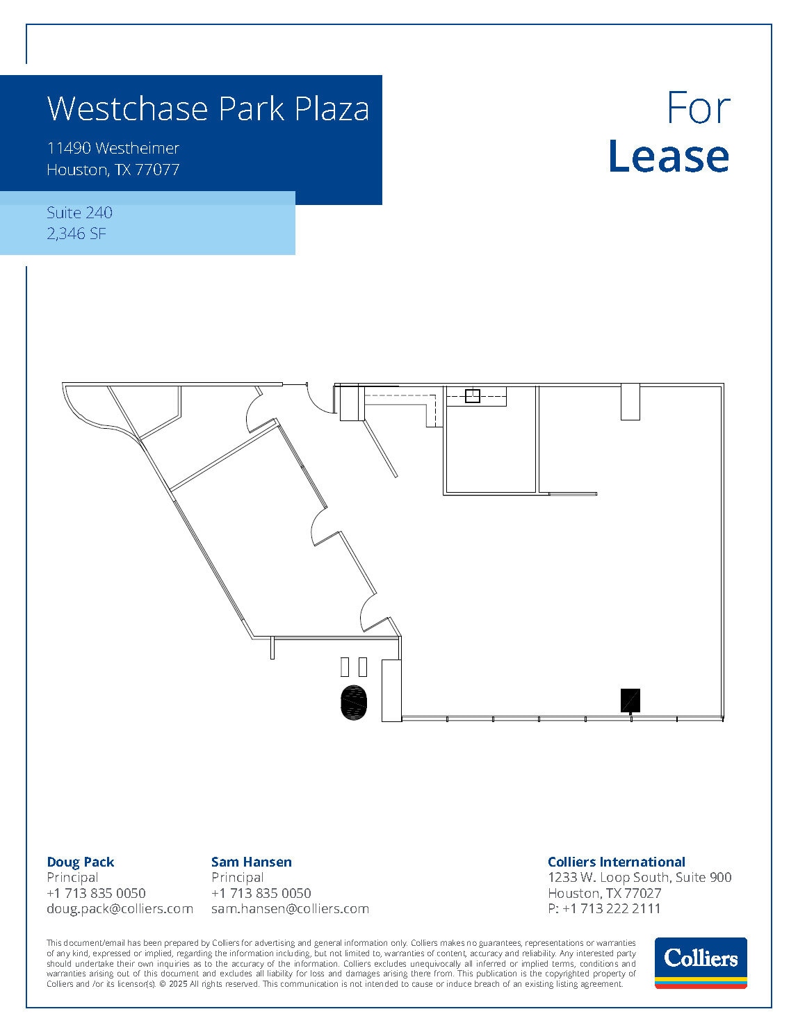 11490 Westheimer Rd, Houston, TX à louer Plan d’étage– Image 1 sur 1
