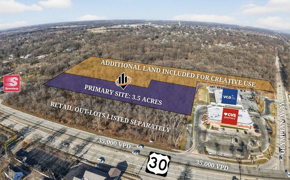 Oympian Way and RT. 30, Olympia Fields, IL à vendre - Photo principale – Image 1 sur 6