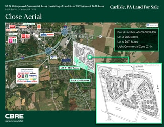 Plus de détails pour York Road, Carlisle, PA - Terrain à vendre