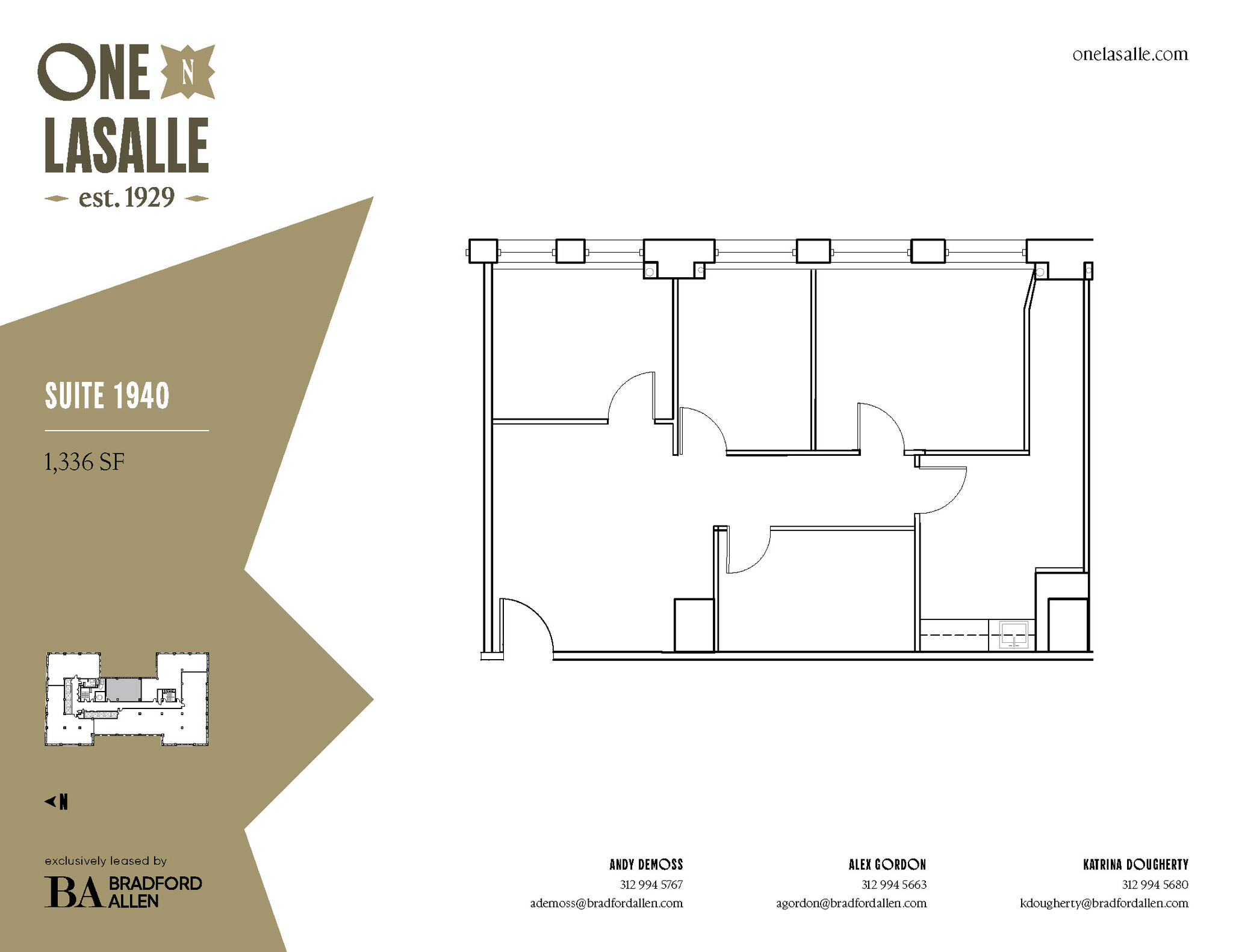 1 N La Salle St, Chicago, IL à louer Plan d’étage– Image 1 sur 3
