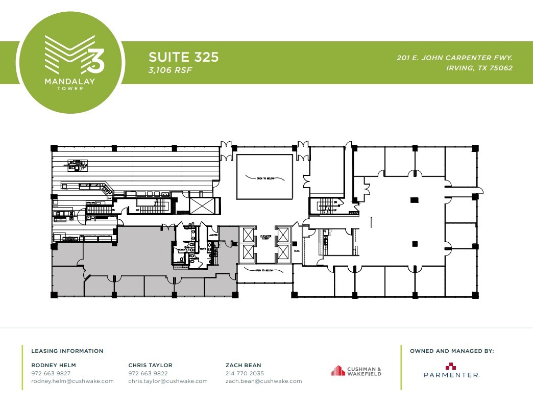 201 E John Carpenter Fwy, Irving, TX à louer Plan d’étage– Image 1 sur 1