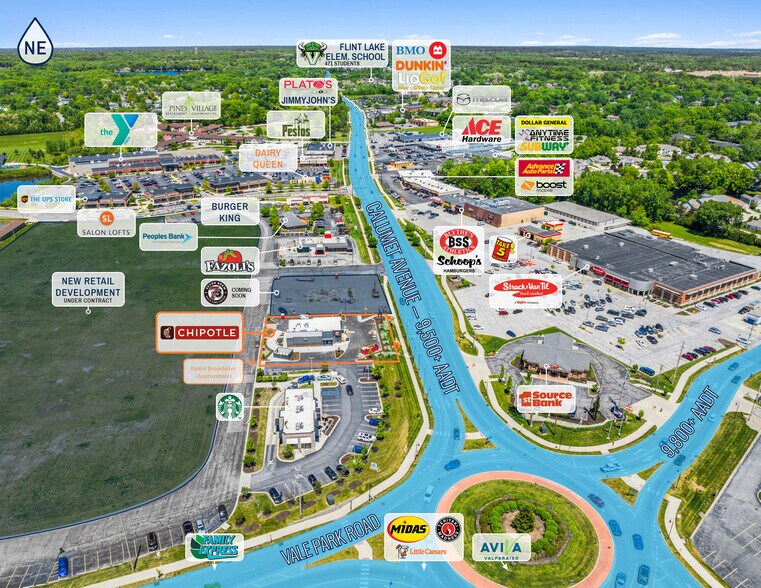 2803 Calumet Ave, Valparaiso, IN à vendre - Aérien – Image 2 sur 4