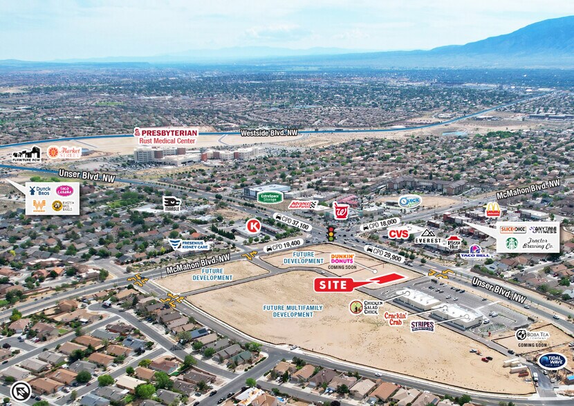 SWQ Unser & McMahon, Albuquerque, NM à louer - Photo de l’immeuble – Image 1 sur 3