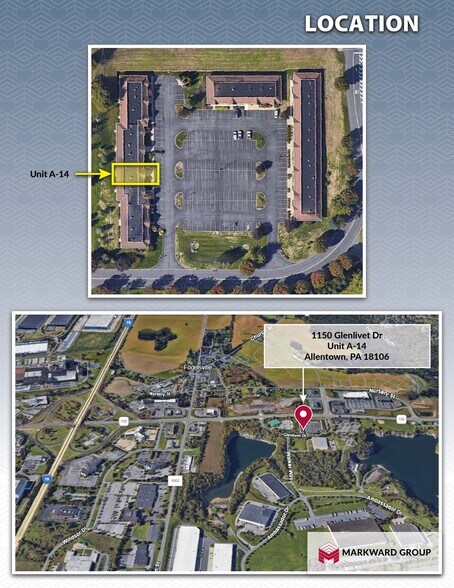 1150 Glenlivet Dr, Allentown, PA à vendre - Carte – Image 2 sur 2