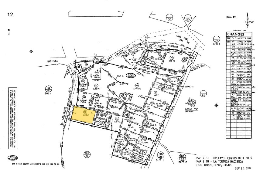 326 S Melrose Dr, Vista, CA à louer - Plan cadastral – Image 2 sur 6