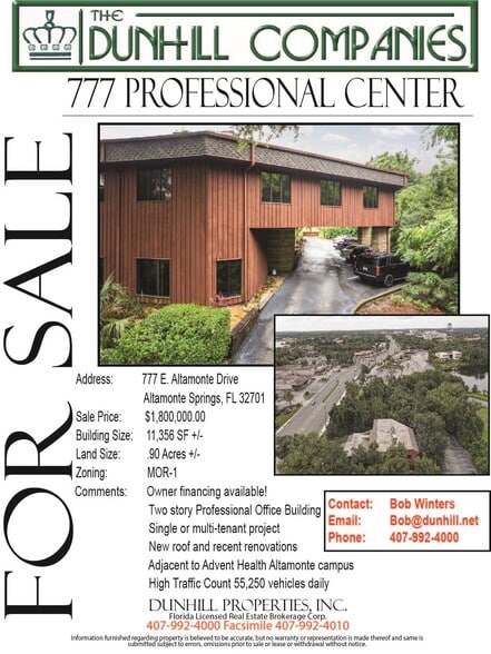 777 E Altamonte Dr, Altamonte Springs, FL à vendre - Photo de l’immeuble – Image 2 sur 25