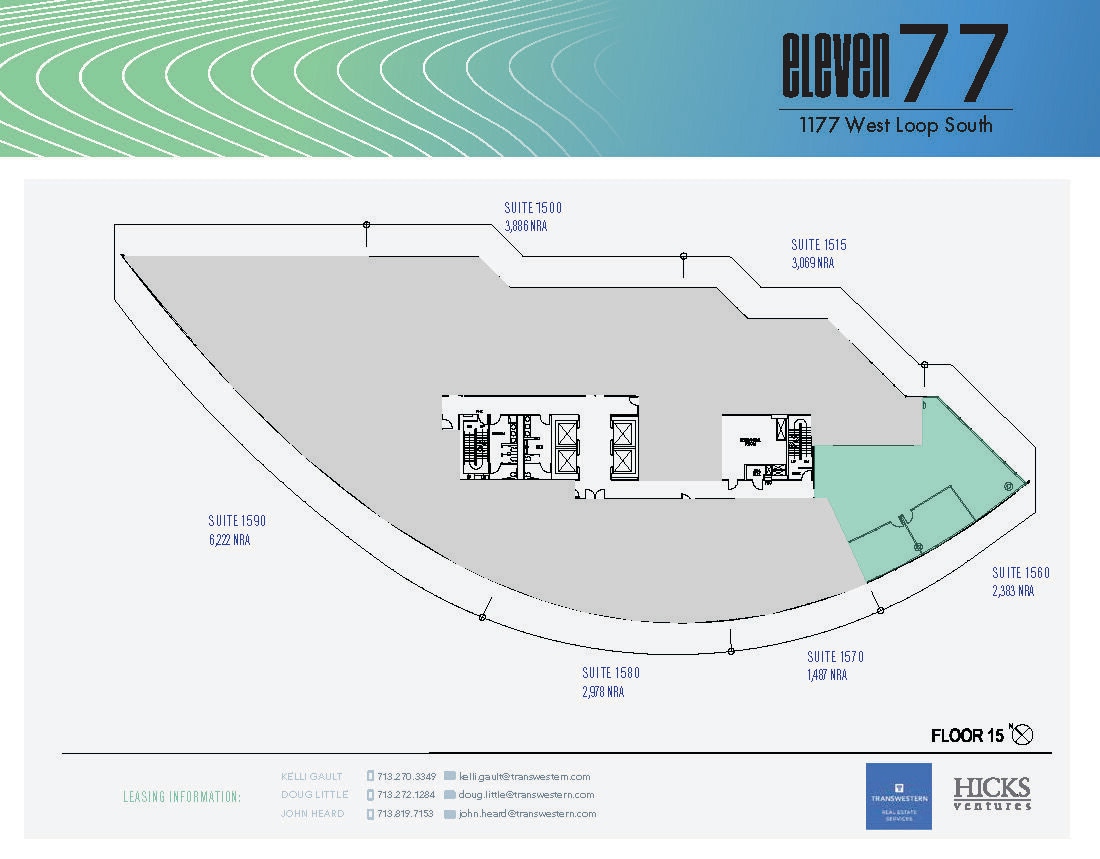 1177 West Loop S, Houston, TX à louer Plan d’étage– Image 1 sur 1