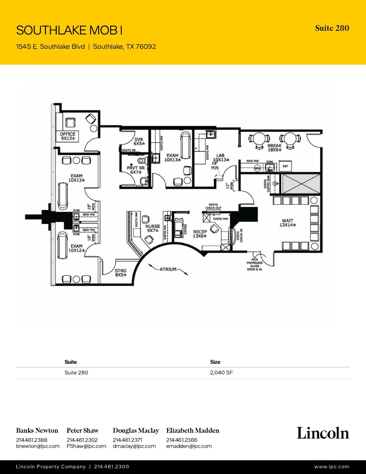 1545 E Southlake Blvd, Southlake, TX à louer Plan d’étage– Image 1 sur 1