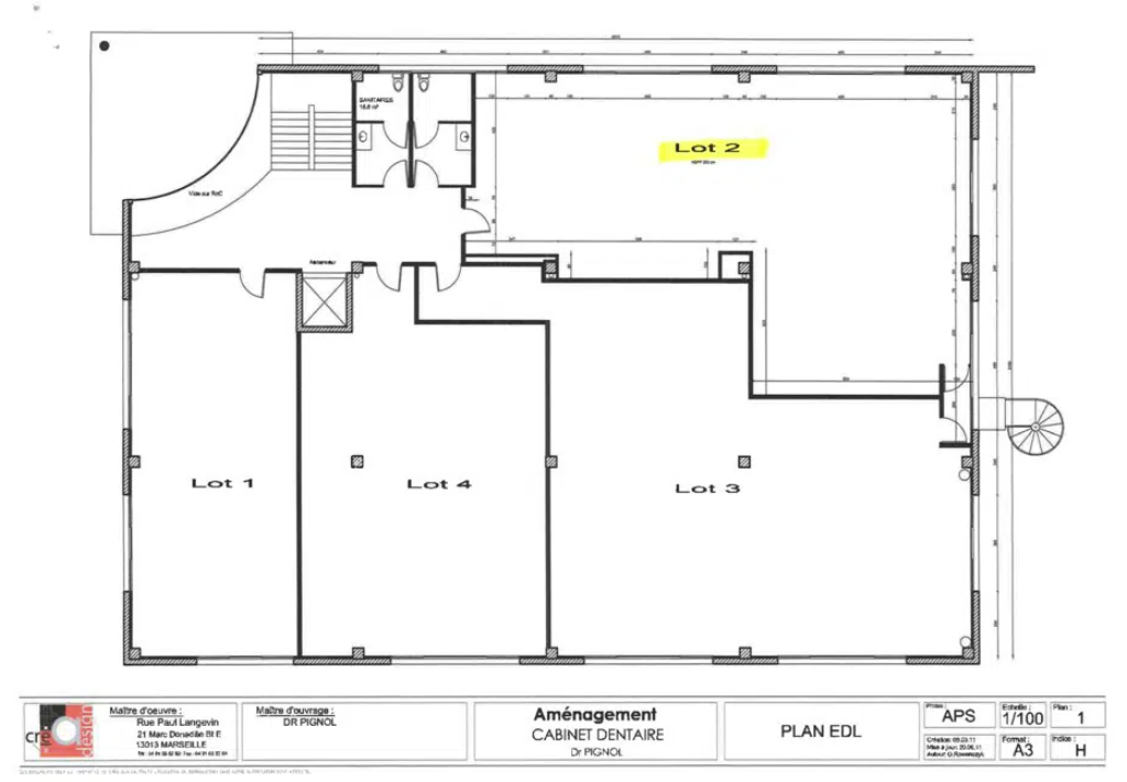 Grabels, HER 34790 - Lot Lot 1 -  - Plan d’étage - Image 1 of 2