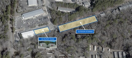 140-148 Rupert Rd, Raleigh, NC à louer Aérien– Image 2 sur 3