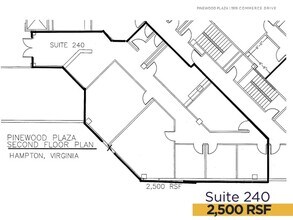 1919 Commerce Dr, Hampton, VA à louer Plan d’étage– Image 1 sur 1