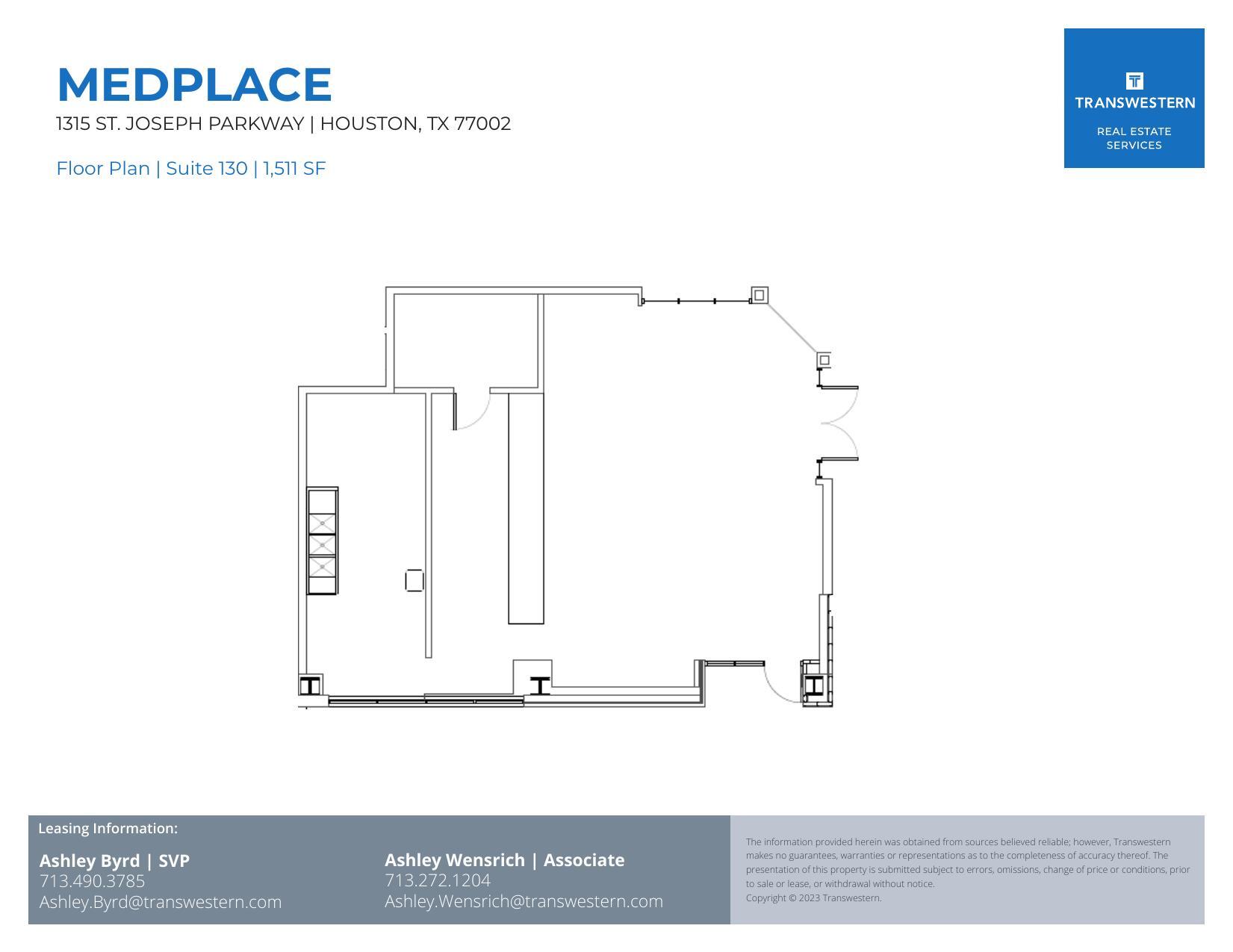 1315 St Joseph Pky, Houston, TX à louer Plan d’étage– Image 1 sur 1