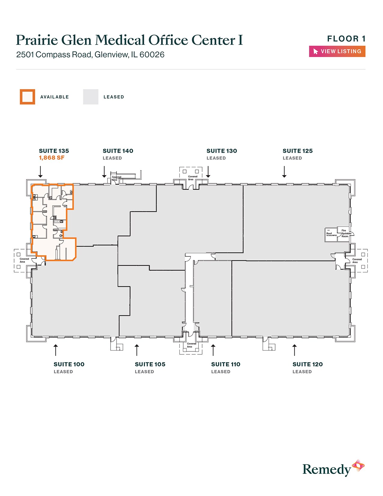 2501 Compass Rd, Glenview, IL à louer Plan d’étage– Image 1 sur 1