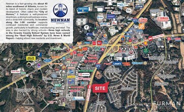 1240 Newnan Crossing Blvd E, Newnan, GA - Vue aérienne  vue de carte - Image1