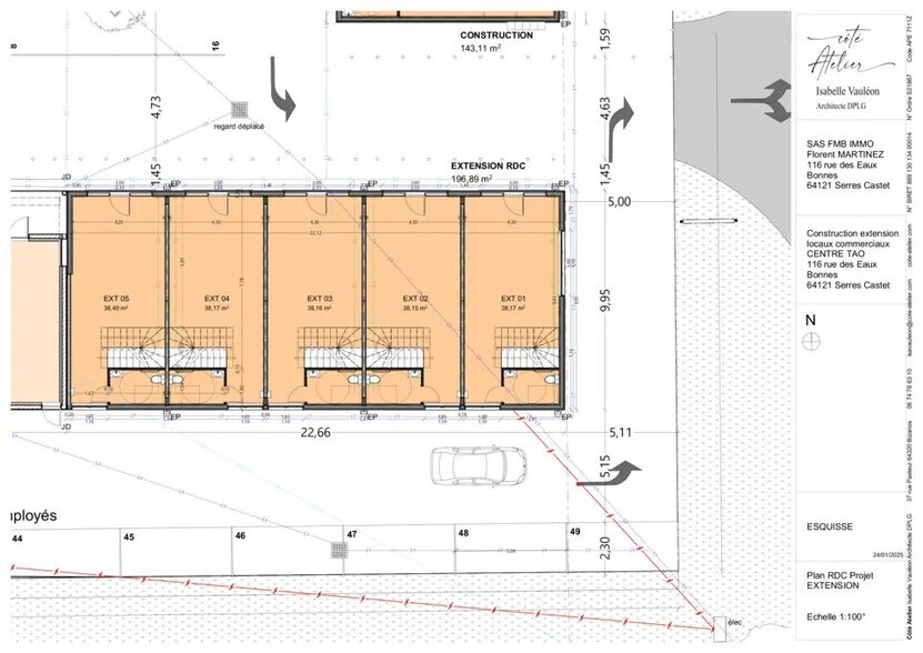 Bureau dans Pau à louer - Plan d’étage – Image 3 sur 4